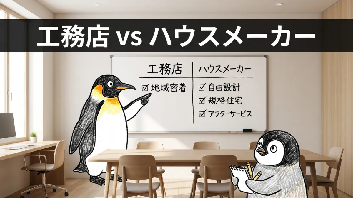 ハウスメーカーと工務店の違いとは？選び方のポイントをわかりやすく比較